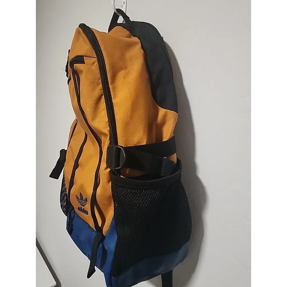 Authentic adidas Create Backpack In Mustard and Blue